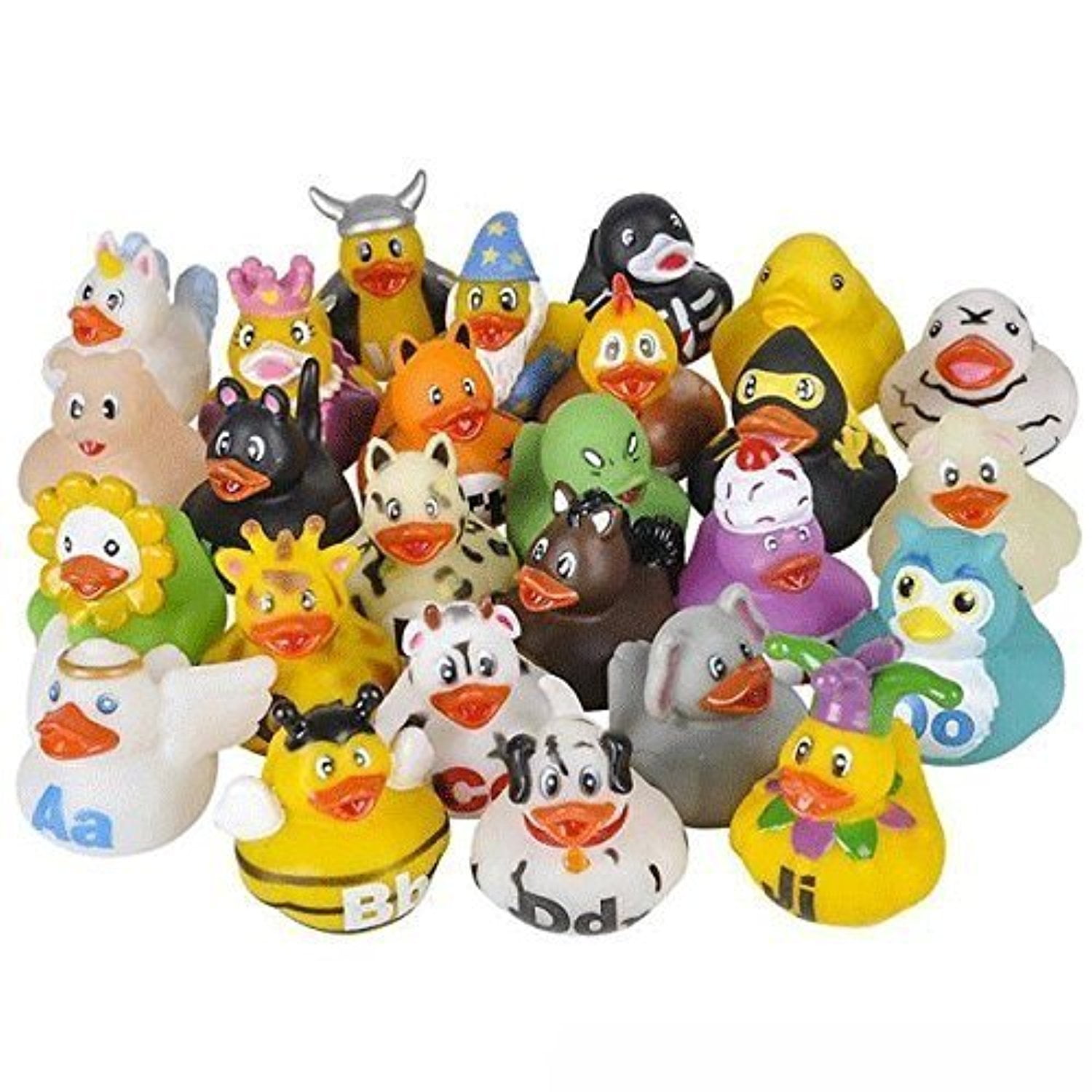 26 Pack Rubber Duckies Educational Childrens Learning Activities ABC Rubber Duckies for Kids and Toddlers SN Incorp Mini Bath Toys Ducky Gifts Alphabet Rubber Ducks