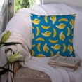 thumbnail image 3 of Carolines Treasures BB5149PW1414 Bananas on Blue Fabric Decorative Pillow  14Hx14W multicolor, 3 of 4