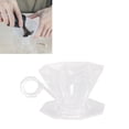 thumbnail image 4 of Pour Over Coffee Dripper, Fast Air Discharge Coffee Brewing Filter Cone Stable Resin  For Office Transparent,Beige, 4 of 8