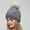 🔥 Gray, variant on Msgweeeg Winter Hat Hat Women's Fashion Wool Knitted Hat Cold Protection Warm Hat Thickened All-match Hat for Coldand Windy Weather