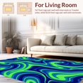 thumbnail image 2 of ODIKA 8'x10' Machine Washable Non-Slip Area Rug, Dreamy Nebula Cosmic Waves Avant Garde Artistic Statement High Traffic Rug, Blue, 488377, 2 of 7
