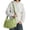 Green, variant on DGMIOCS Puffer Tote Bag 2026 Women Quilted Crossbody Pleated Carryall Shoulder Bag Ladies Gym Handbag Colorful Pad Puff Purse Green