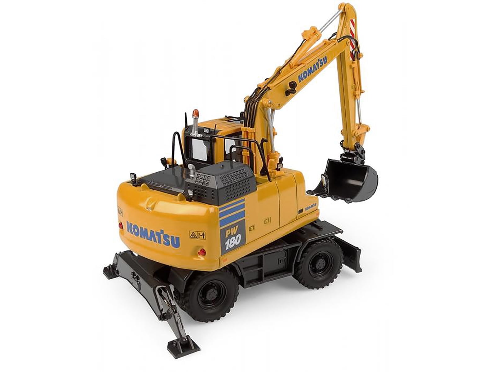 KOMATSU PW180 ミニチュア 1:50 PC180 PC200 希少 Komatsu PW180-11 Excavator Yellow with Standard Bucket and