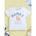 thumbnail image 5 of Franhais Baby Boy 2pcs Suit, Short Sleeve Round Neck Tops Summer Spring Casual Party Shorts Denim Ripped Pants, 5 of 9