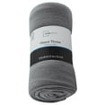 thumbnail image 3 of (6 pack) Mainstays Cozy Fleece Throw Blanket, Gray Flannel 50" x 60", All Ages, 3 of 8