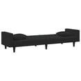 thumbnail image 3 of vidaXL 2 Piece Sofa Set with Pillows Black Velvet, 3 of 5