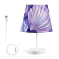 thumbnail image 2 of Shells Purple Desk Lamp 3 Color Modes LED Table Lamp Nightstand Reading Light for Bedroom Living Room, 2 of 8