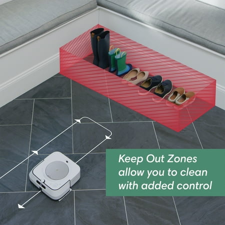 iRobot - Braava jet m6 Wi-Fi Connected Robot Mop - White