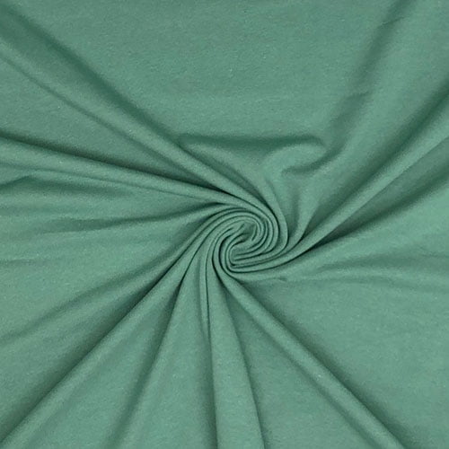 Sage Green Solid Cotton Spandex Knit Fabric - By The Yard