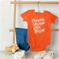 thumbnail image 4 of Fall Pumpkin Obsessed Jesus Blessed Bodysuit Jumper Girls Infant Baby Brisco Brands NB, 4 of 6