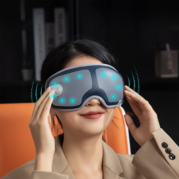 Smart Eye Massager Multi-Point Massage Graphene Heat Therapy Vibrating Eye Mask Reduce Eye Strain, Headache Relief and Improve Sleep Eye Care Device