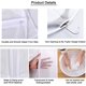 thumbnail image 5 of Mono plegable de 60x120 cm, funda protectora para armario, funda protectora transparente a prueba de polvo, camisa con cremallera, color blanco TUNC Sencillez, 5 of 5