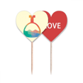 thumbnail image 1 of Botella de dibujos animados Unbranded Palillos de dientes Bandera etiqueta de amor, 1 of 4