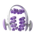 thumbnail image 1 of Almencla Rouleau Musculaire Circulaire à 24 Roues avec Poignée Outil de Massage pour Corps Cuisse Yoga Violet, 1 of 8