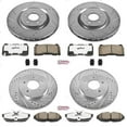 thumbnail image 3 of PowerStop Front and Rear Z26 Street Warrior Carbon-Fiber Ceramic Brake Pad and Drilled and Slotted Rotor Kit Fits: FORD Select Models K4042-26, 3 of 9