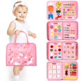 thumbnail image 1 of Juguetes Montessori de Busy Board hahaland, regalo para niñas de 2 años, 7 en 1, 1 of 8
