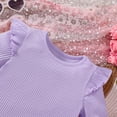 thumbnail image 4 of TZEWGL Ensemble 2 Pcs Confortable Col Rond Imprimé Graphique Manches Bouffantes Châle avec Imprimé Papillon Robe Sans Manches pour Enfant Taille 6-7T, 4 of 7