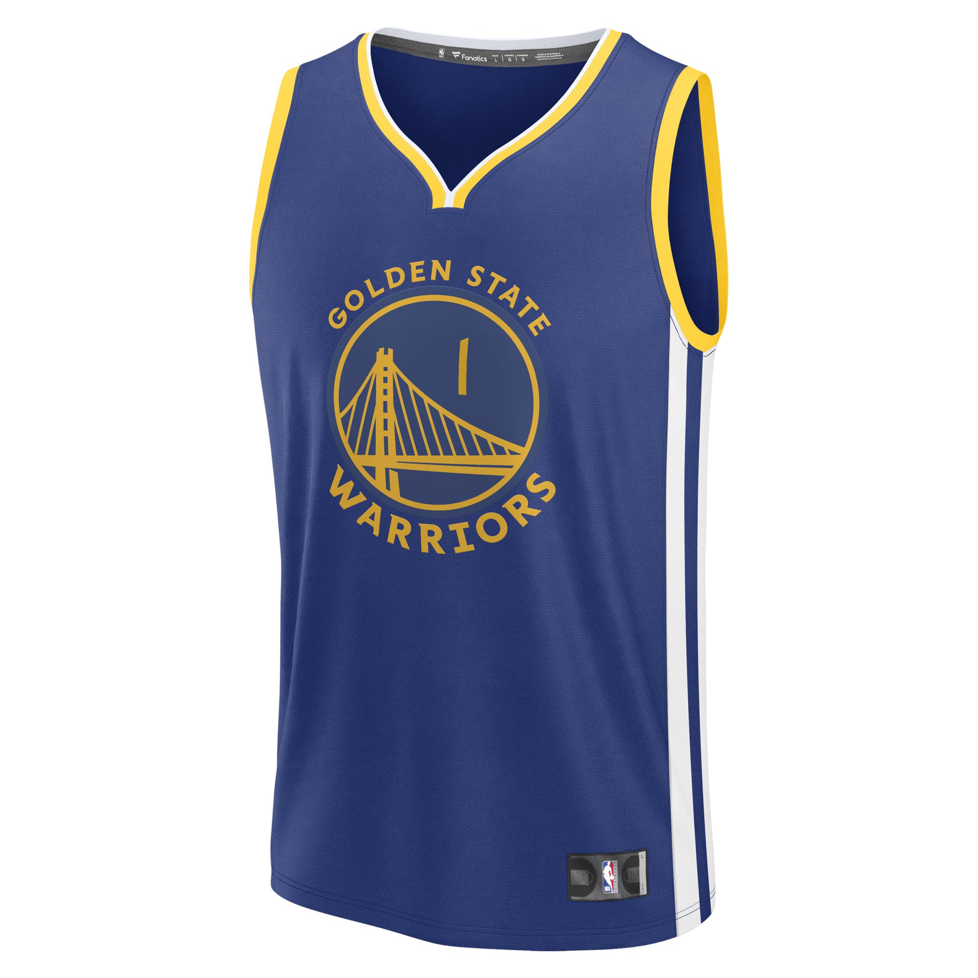 Men's Fanatics Yaxel Lendeborg Royal Golden State Warriors 2026 NBA Draft First Round Pick Fast Break Jersey - Icon