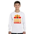 thumbnail image 2 of Awkward Styles Happy Thanksgiving Day Youth Long Sleeve Shirt for Boys Girls Gobble Turkey Crewneck Tee for Kids, 2 of 5
