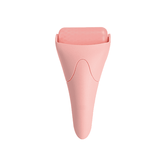 Pink Ice Roller for Face – Facial Ice Roller Massager with Gel Filler, De-Puffing Tool for Eyes and Skin, Minimize Pores, Relieve Muscle Tension, Cooling Massage for Face, Neck, Arms, Legs
