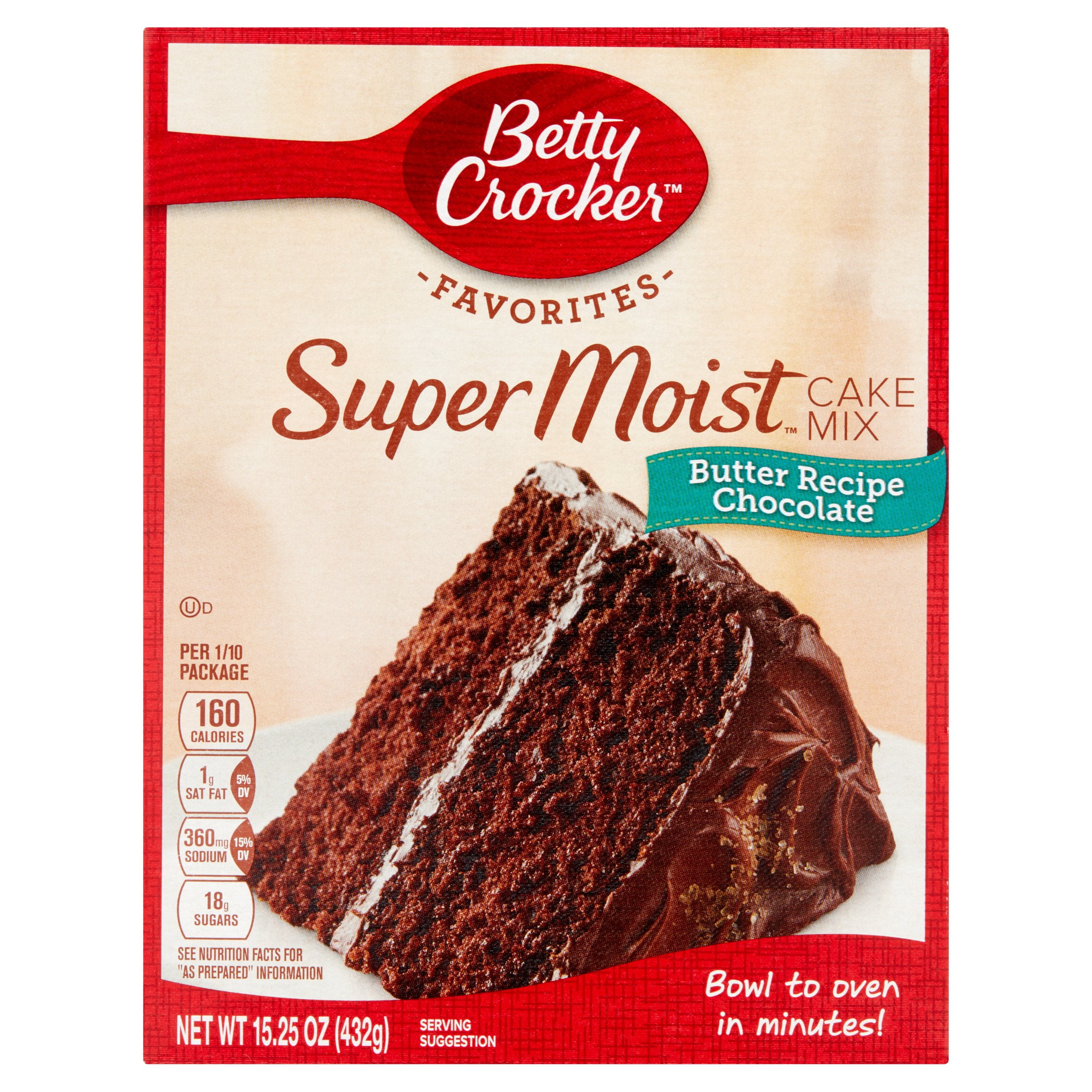 Betty Crocker Favorites Super Moist Butter Recipe Chocolate Cake Mix, 15.25 oz by General Mills Sales, Inc.