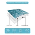 thumbnail image 4 of Quilt King Size Bedding Set, Teal Blue Ocean Reversible Summer Quilt 3 Pieces, Modern Summer Coastal Sea Waves Lightweight Bedspreads Coverlets with 2 Pillow Shams for All Seasons, 4 of 5