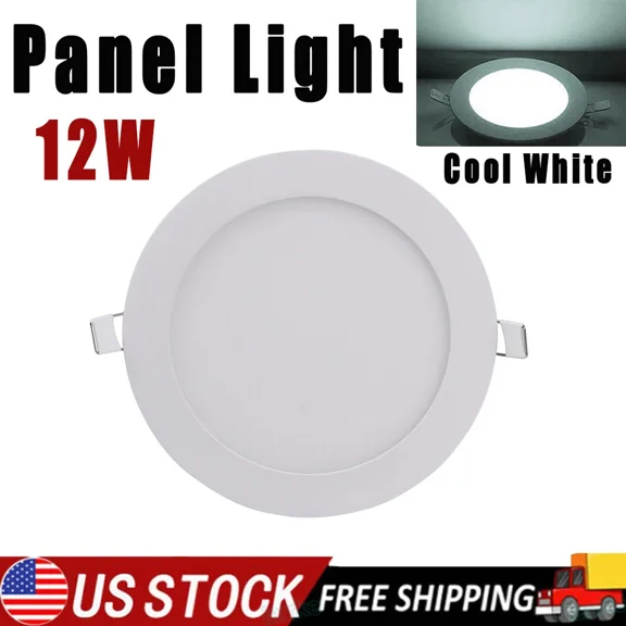 12W Led Recessed Ceiling Panel Down Lights Lamp Fixtures Indoor Light