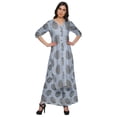 thumbnail image 4 of Moomaya Plus Size Printed Loose Palazzo And Kurta Set Ethnic Dress For Women, 4 of 6