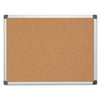 MasterVision Value Cork Bulletin Board with Aluminum Frame, 36 x 48, Natural