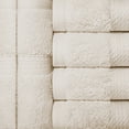 thumbnail image 5 of Premium Egyptian Cotton Highly Absorbent Assorted 6-Piece Plush Towel Set - 13" x 13", 5 of 6
