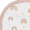 thumbnail image 3 of Sweet Jojo Designs Boho Rainbow Girl Baby Playmat Tummy Time Infant Play Mat - Blush Pink Dusty Rose Gold Yellow Mauve Taupe Beige Tan Bohemian Stars Sun Celestial Vintage Sky, 3 of 4