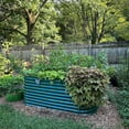 thumbnail image 6 of Vego Garden 9.5ft X 2.5ft X 32" 10 in 1 Extra Tall Modular Oval Metal Raised Garden Bed for Vegetables, Flowers - British Green, 6 of 11
