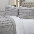 thumbnail image 4 of Rizzy Home Traditional Stripe Quilt With Grey Finish QLTBQ4580GY001692, 4 of 14