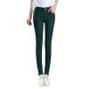 Bibifish Womens Pants Solid Color Denim Jeans Ankle Length Pants Slim Fit Pencil Style With Pockets High Elastic Stylish Trousers