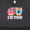 thumbnail image 4 of Inktastic 2nd Birthday Cute Pink Train Girls Toddler Dress, 4 of 5