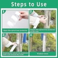 thumbnail image 3 of 4 protectores de tronco de árbol (2 tamaños) de plástico en espiral para proteger la corteza de los árboles, ideal para proteger árboles jóvenes y plantas de ciervos, conejos, gatos, roedores y más., 3 of 4