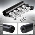 thumbnail image 1 of YWIYIUD 1PC Durable FuelFilter AluminumFilter Kit compatibility with various fuelLines Automotive Accessories Designed with filter trap 0.5 x 28 and 0.6 x 24 thread size and multiple caps, 1 of 8