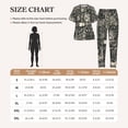 thumbnail image 5 of Women's Pajamas Set Crew Neck Loungewear Sleepwear Short Sleeve Top Pants Pj Sets, Abstract Scientific Vintage Science, 5 of 6