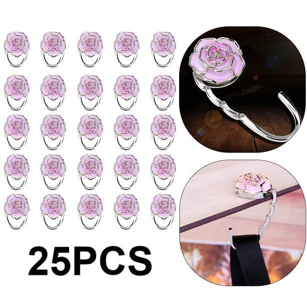 Mesa Plegable Portátil Gancho para Soporte Diamantes Imitación Rosa ()