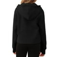 thumbnail image 3 of Girls Long Sleeve Half Zip Hoodie Sweatshirt with Kangaroo Pocket Soft Pullover Lightweight Top for Kids Teenagers, 3 of 5