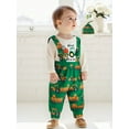 thumbnail image 4 of BemeyourBBs Baby Boy Halloween Clothes Long Sleeve Romper Suspender Pants Hat, 4 of 9