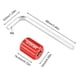 thumbnail image 4 of MUQZI Llave de aleación de aluminio Herramienta de instalación para quitar la manivela de la bicicleta (Rojo) Tmvgtek Accesorios para bicicletas, 4 of 4