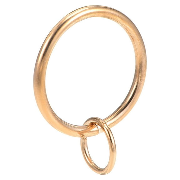Uxcell Metal 32mm Inner Dia Gold Tone Curtain Rings 14 Pack