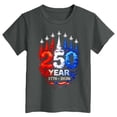 thumbnail image 4 of Ccpelsie Toddler T-Shirt 250 Years American Anniversary Top 250th Independence Day T-Shirt for Boys and Girls(Grey,7-8 Years), 4 of 4