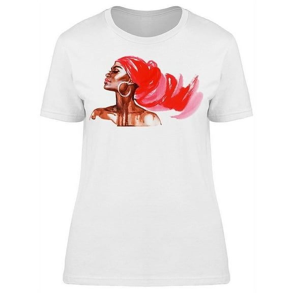 Smartprints Womens Graphic Tee - Brush Strokes Of African Beauty - Regular Fit 100% Cotton