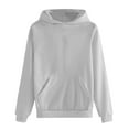 thumbnail image 3 of Under 10$ Buigttklop Women'S Casual Color Long Sleeve Zipper Pullover Hooded Tops with Pocket, 3 of 4