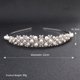 thumbnail image 4 of Diadema de diamantes de imitación para boda, corona de cristal y perlas de imitación para novia, damas de honor, Tiara, diadema, diseño Simple, cabello diario, 4 of 6