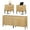 Oak, variant on 4 Pcs Bedroom Set，Wooden Dresser and Nightstand Sets for Bedroom, Reeded Dresser Set with Doors, Night Stand of 2 with Charging Station