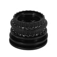 thumbnail image 6 of Liukekj 4pcs Light Socket Shade Rings E27 E26 Lamp Shade Collar Rings Black Threaded Medium Base Screw Rings for DIY Light Fixtures Pendant Light Table Lamp, 6 of 10