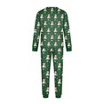 thumbnail image 5 of Family Matching Christmas Pajamas Set, Long Sleeve 2-Piece PJs for Family Members of All Ages, Christmas Themed Printed Soft Family Loungewear for Holiday Party, 5 of 5